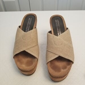DONALD J PLINER BonBon Platform Wedge Heel Sandals Sz 8M Made on the beaches of